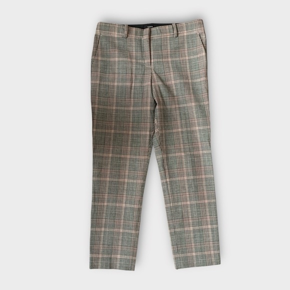 Theory Treeca 2_Deco Portland Plaid Crop Trouser Pants - Picture 4 of 9